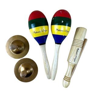 Melissa & Doug Musical Instrument Lot Maracas Cymbals Tone Block Replacements